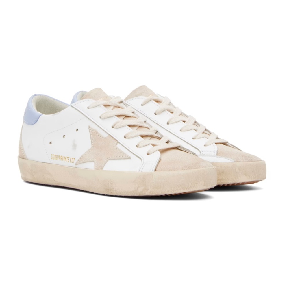 Golden Goose White Superstar Sneakers Size 38